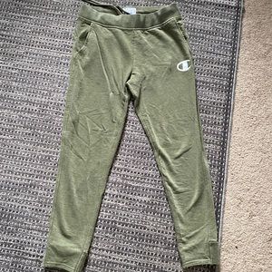 champion green medium womens sweatpants